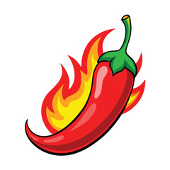 red chilli with firing vector