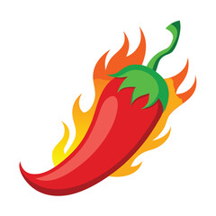 red chilli with firing vector