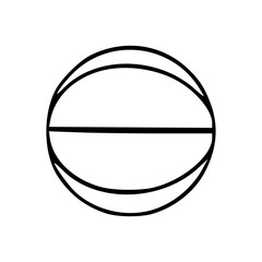 simple basketball ball line art