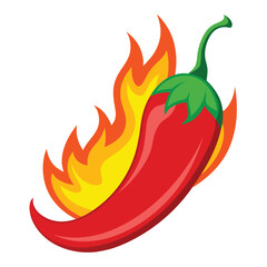 red chilli with firing vector