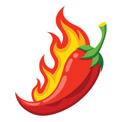 red chilli with firing vector