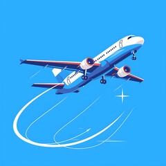 Airplane Taking Off Sky