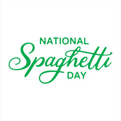 National Spaghetti Day Typography Design,Spaghetti Day Calligraphy Text Illustration,Elegant Spaghetti Day Lettering Vector,National Spaghetti Day Minimalist Design,Spaghetti Day Script Font Text Art