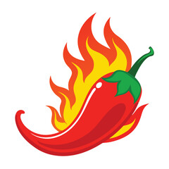 red chilli with firing vector