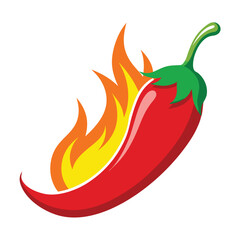 red chilli with firing vector