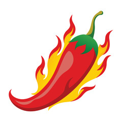 red chilli with firing vector