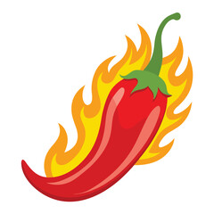 red chilli with firing vector