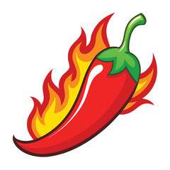 red chilli with firing vector