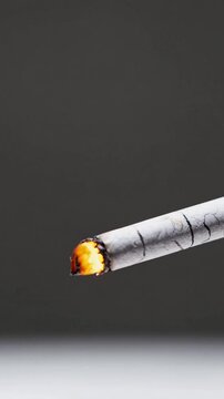 Smoking cigarette
