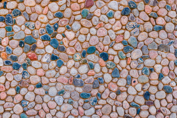 Decorative pebble wall texture