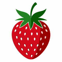 Obraz premium strawberry isolated on white background