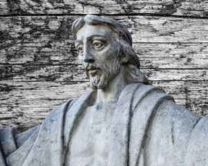 Jesus Christ under the weight of the cross. The suffering and death of God	
