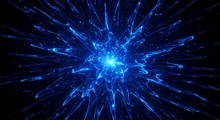 Fototapeta premium Celestial Fractal Bloom AI Generated