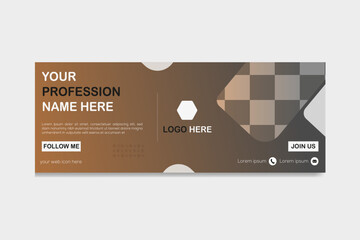 Facebook Cover Template Vector illustration design Template For Business And Professional Use