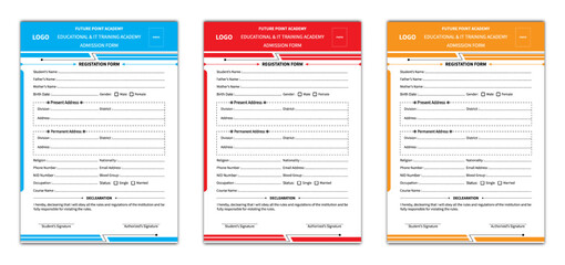 Admission from the design template.