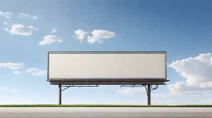 A large empty billboard in a horizontal.generative.ai