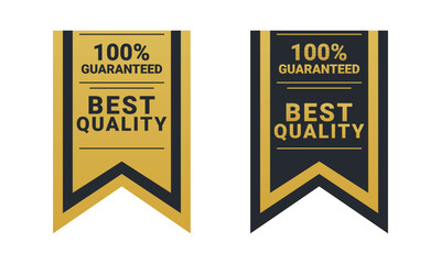 100% Guaranteed Best Quality Premium Golden Badge vector template