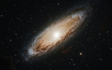 Obraz premium Spiral Galaxy in Dark Space