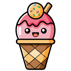 Cartoon ice cream sublimation clipart