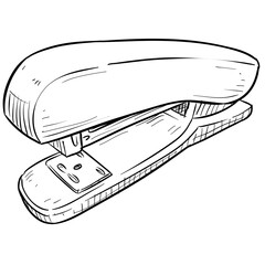 stapler handdrawn illustration