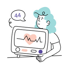 Medicine vector colored minimal illustration. EPS 10 file