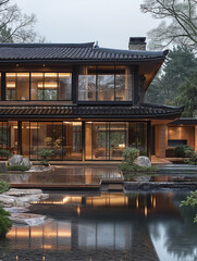 Chinese style courtyard