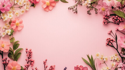 Fototapeta premium spring flowers background