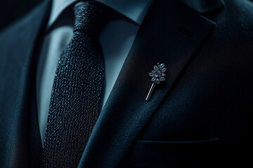 A groom wearing an elegant black suit with a tie, A man in a formal setting, Suit Wear, Formal dressing, Groom dressing, Business man, Professional dress, Gentle man, Fashion.