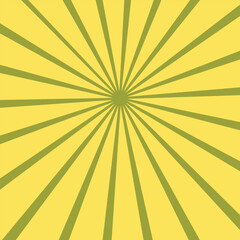 Obraz premium Ray sun. Yellow sun rays. Sunburst background. Burst radial line. Star beam. Retro pattern. Starburst light. Orange shiny lines. Sunray stripe. Banner comic style.
