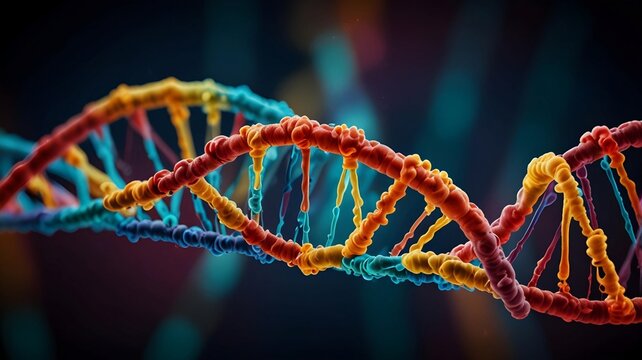 A close-up image of DNA.
