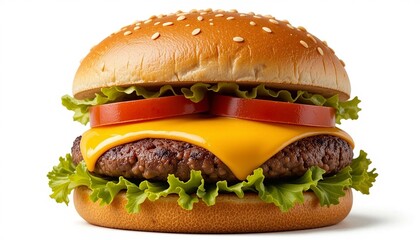 burger on a white background