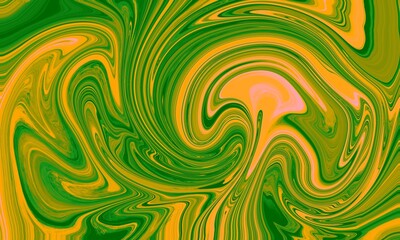 Abstract Green Yellow Marble Texture Background