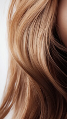 Naklejka premium healthy brown hair