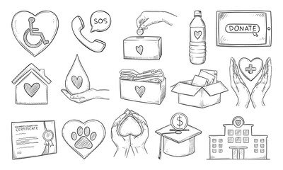 charity handdrawn collection