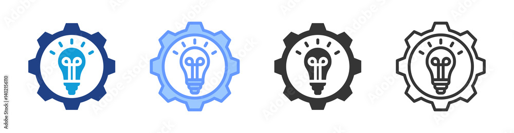 Poster Concept icon set multiple style collection
