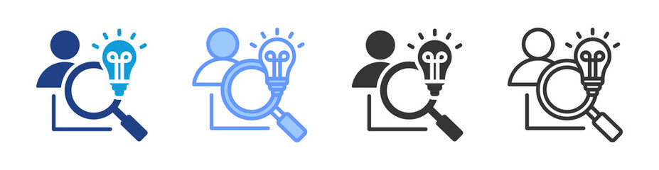 Identifying Solution icon set multiple style collection