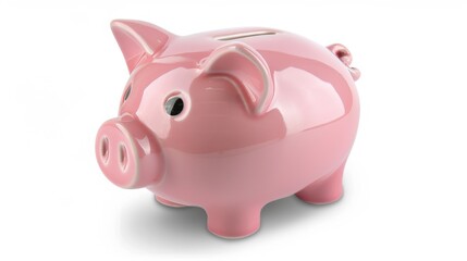 Obraz premium The pink piggy bank