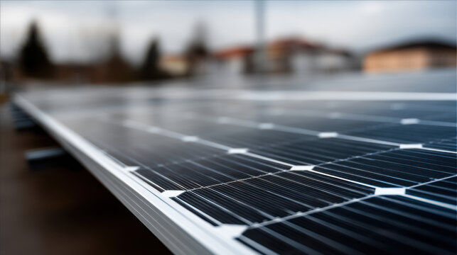 Close up of IoT enabled solar panel display in window, showcasing modern technology