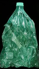 Obraz premium Crinkled Plastic Bottle Art