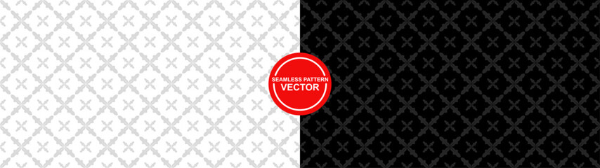 seamless pattern designed with abstract style and black color