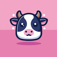 cute cow image vector