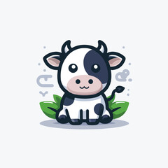 Obraz premium cute cow image vector