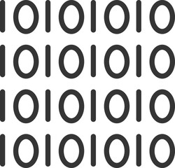 Binary Vector Icon Stock Illustration
