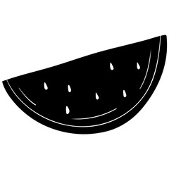 watermelon style solid cute doodle illustration