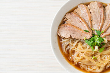 duck noodles with stewed duck soup