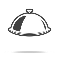 Dome plate cover outline icon transparent vector isolated