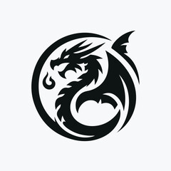 dragon logo vector