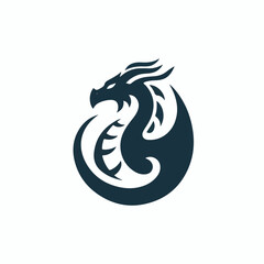 dragon logo vector