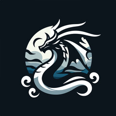 dragon logo vector