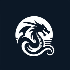 dragon logo vector